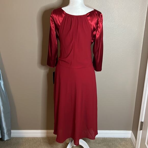 NWT Adrianna Papell Scarlet Mid-length Dress-NEW Size 10 - Picture 5 of 11